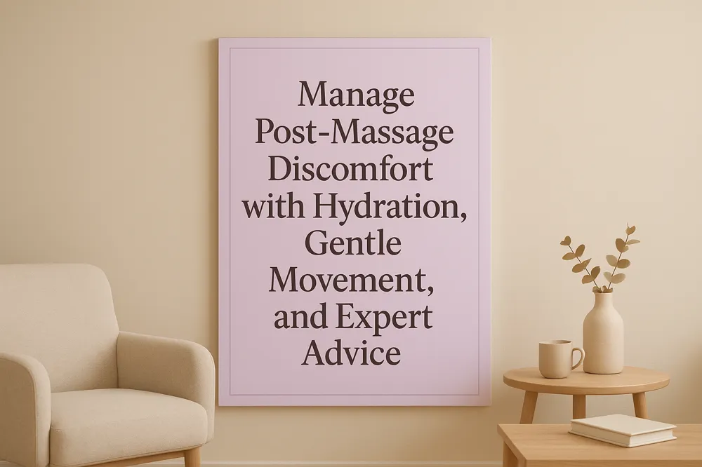 Manage Post-Massage Discomfort with Hydration, Gentle Movement, and Expert Advice
