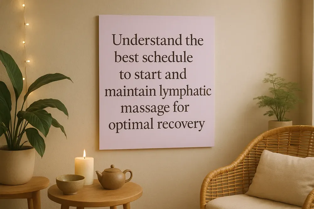Understand the best schedule to start and maintain lymphatic massage for optimal recovery.