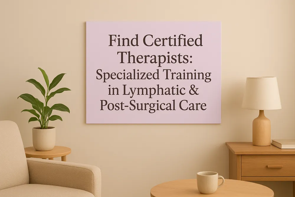 Find Certified Therapists: Specialized Training in Lymphatic & Post-Surgical Care