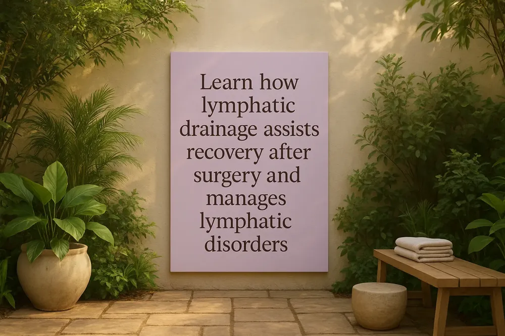 Learn how lymphatic drainage assists recovery after surgery and manages lymphatic disorders.