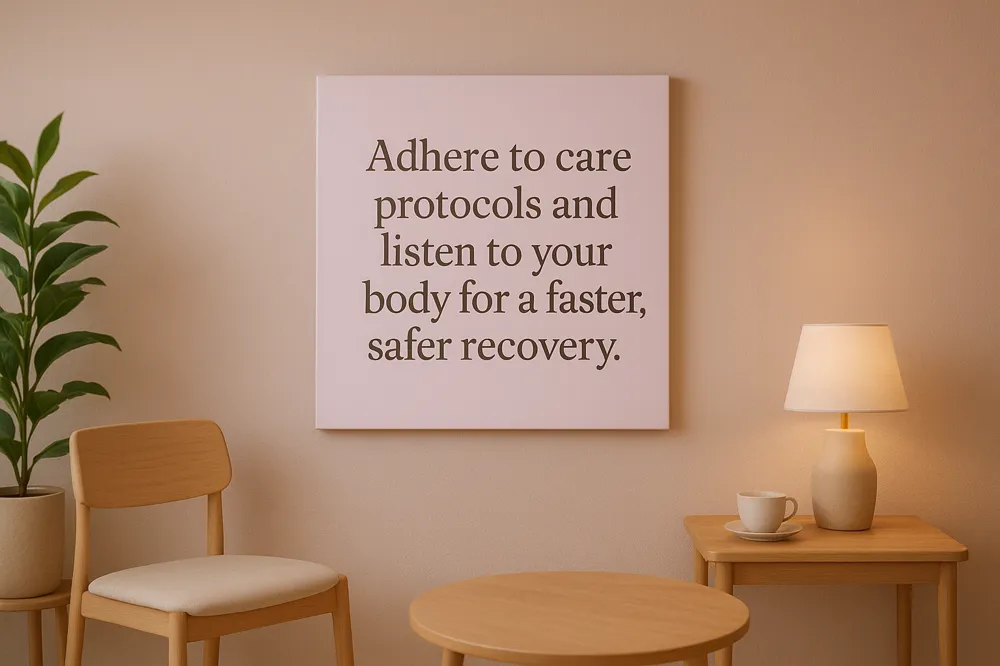 Adhere to care protocols and listen to your body for a faster, safer recovery.