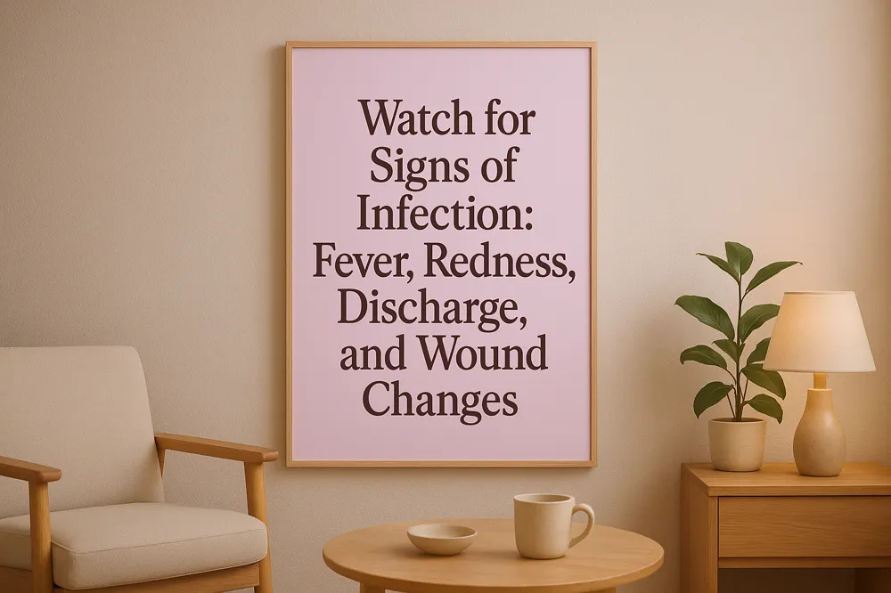 Watch for Signs of Infection: Fever, Redness, Discharge, and Wound Changes