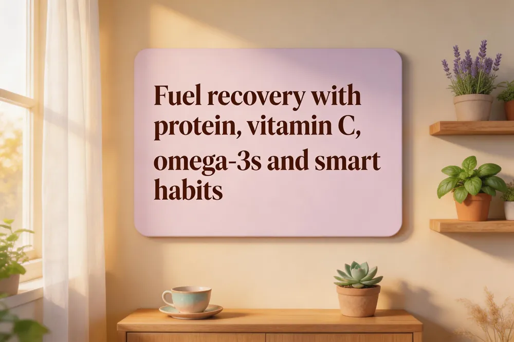 Fuel recovery with protein, vitamin C, omega‑3s and smart habits