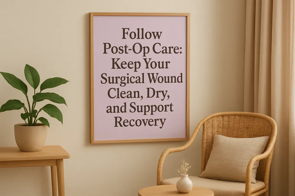 Follow Post-Op Care: Keep Your Surgical Wound Clean, Dry, and Support Recovery