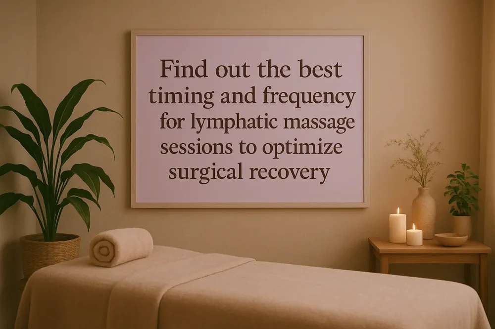 Find out the best timing and frequency for lymphatic massage sessions to optimize surgical recovery.