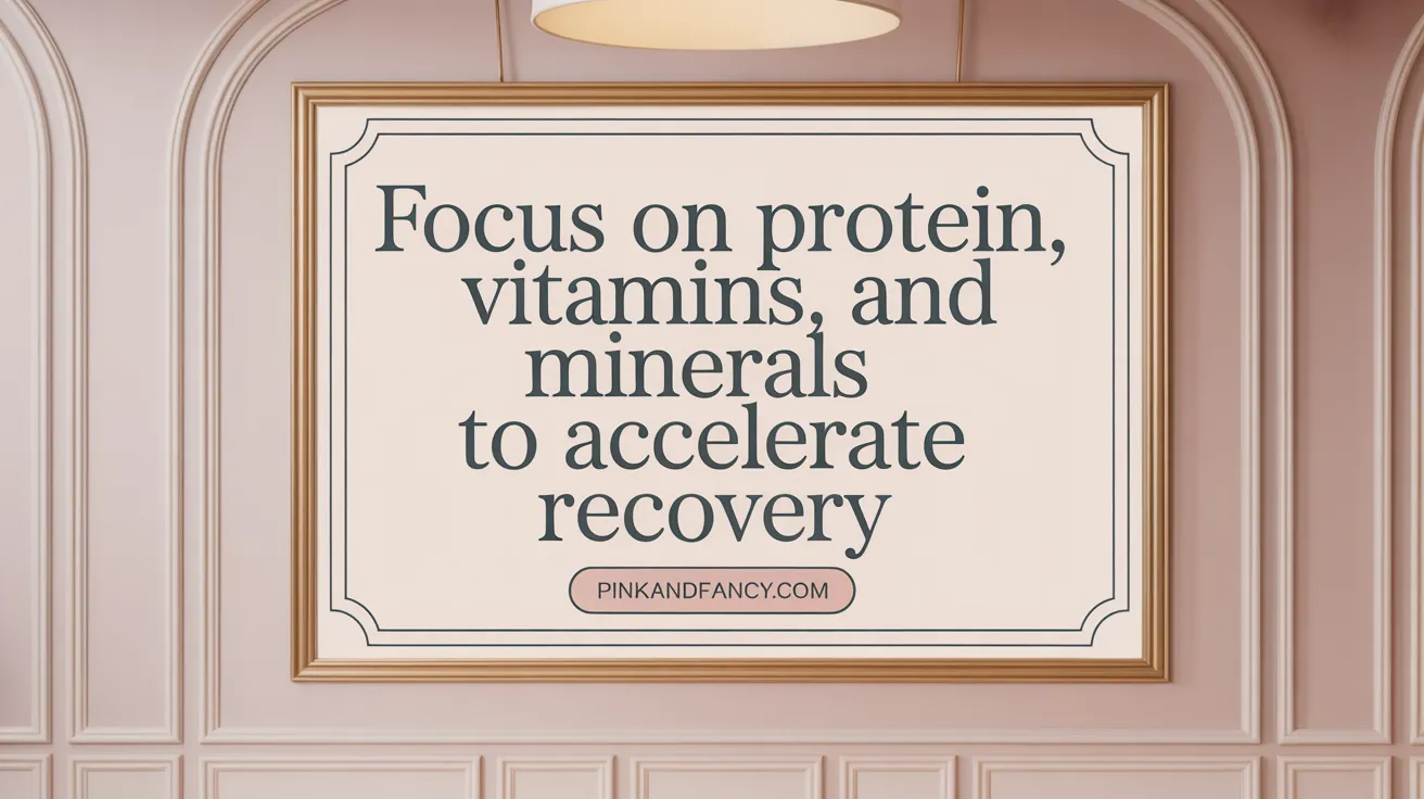 Focus on Protein, Vitamins, and Minerals to Accelerate Recovery