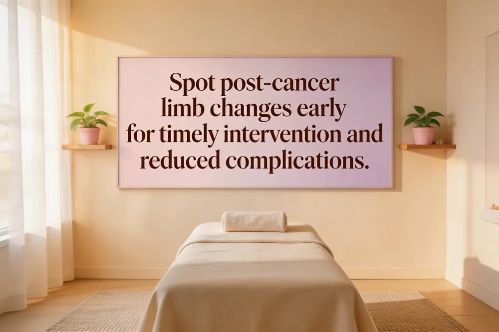 Spot post‑cancer limb changes early for timely intervention and reduced complications.