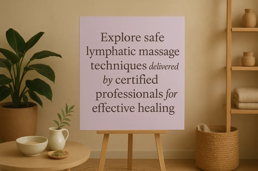 Explore safe lymphatic massage techniques delivered by certified professionals for effective healing.
