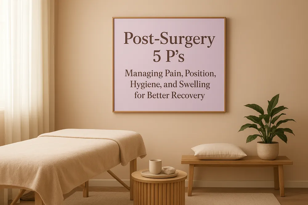 Post-Surgery 5 P's: Managing Pain, Position, Hygiene, and Swelling for Better Recovery