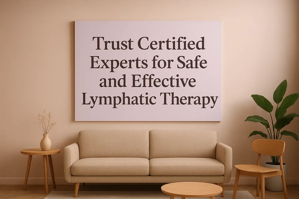 Trust Certified Experts for Safe and Effective Lymphatic Therapy