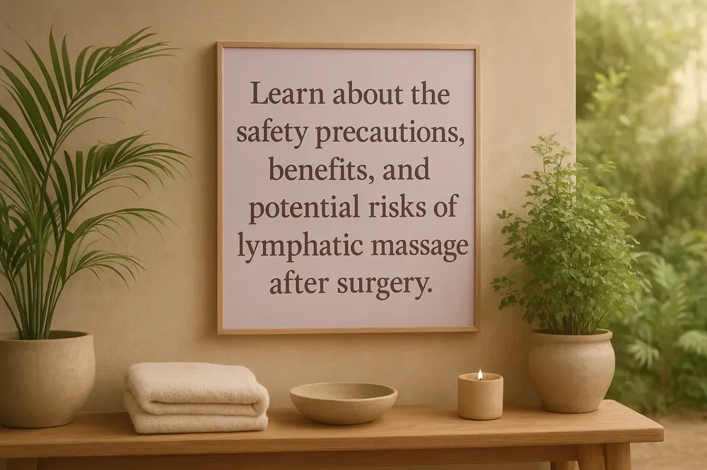 Learn about the safety precautions, benefits, and potential risks of lymphatic massage after surgery.