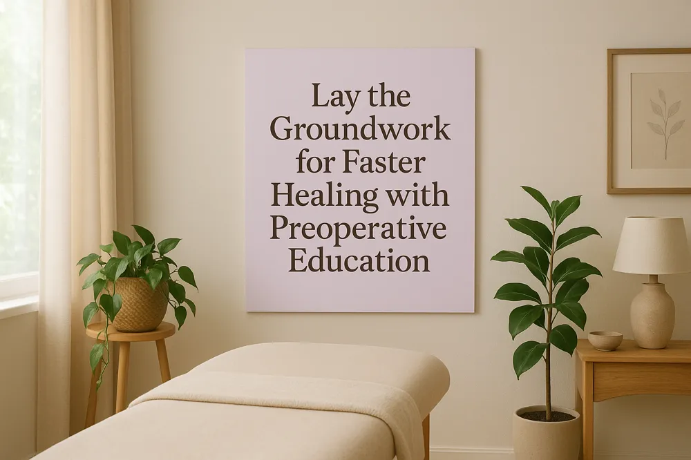 Lay the Groundwork for Faster Healing with Preoperative Education