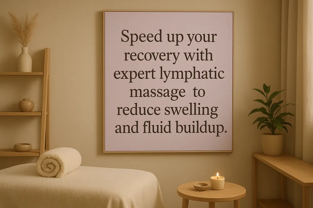 Speed up your recovery with expert lymphatic massage to reduce swelling and fluid buildup.