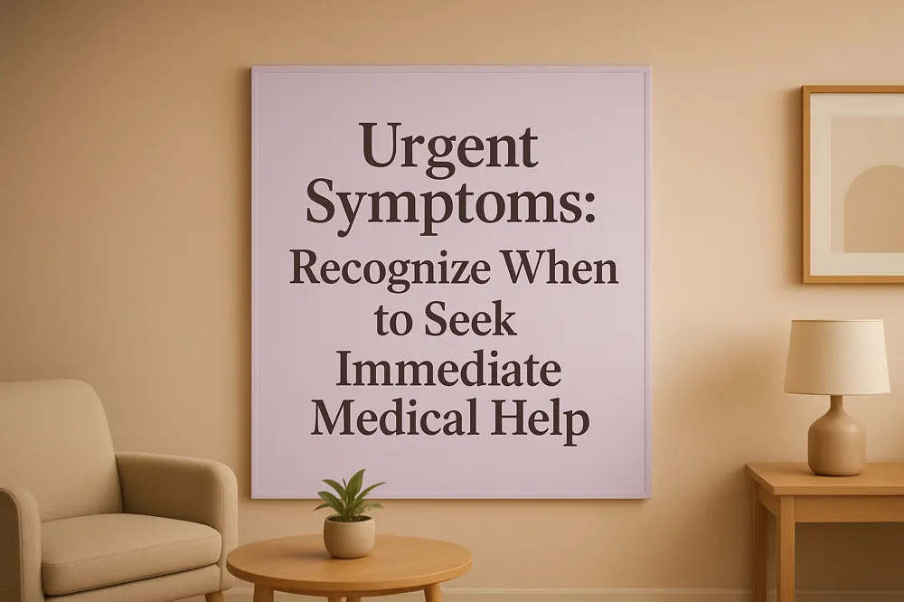 Urgent Symptoms: Recognize When to Seek Immediate Medical Help