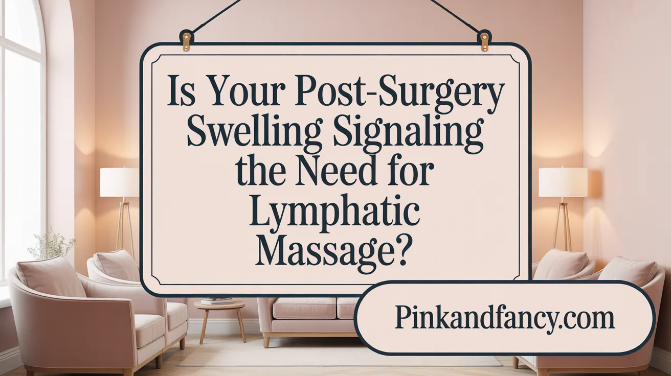 Is Your Post-Surgery Swelling Signaling the Need for Lymphatic Massage?
