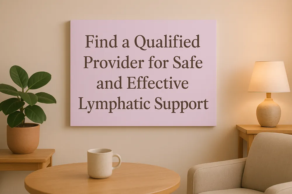 Find a Qualified Provider for Safe and Effective Lymphatic Support