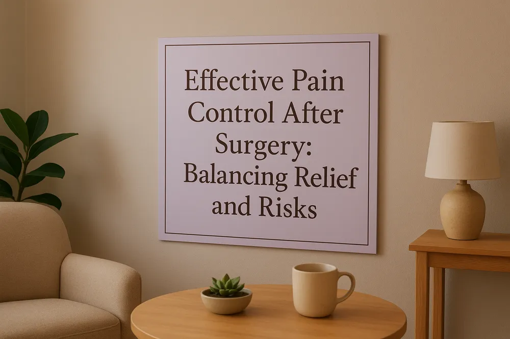 Effective Pain Control After Surgery: Balancing Relief and Risks