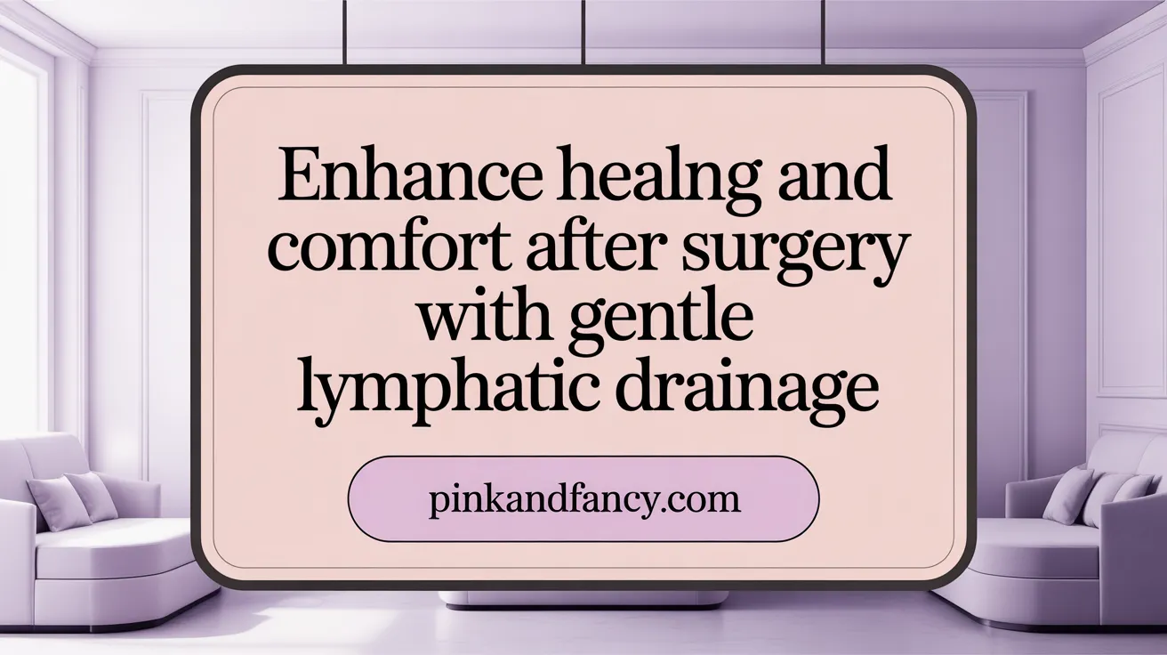 Enhance Healing and Comfort After Surgery with Gentle Lymphatic Drainage
