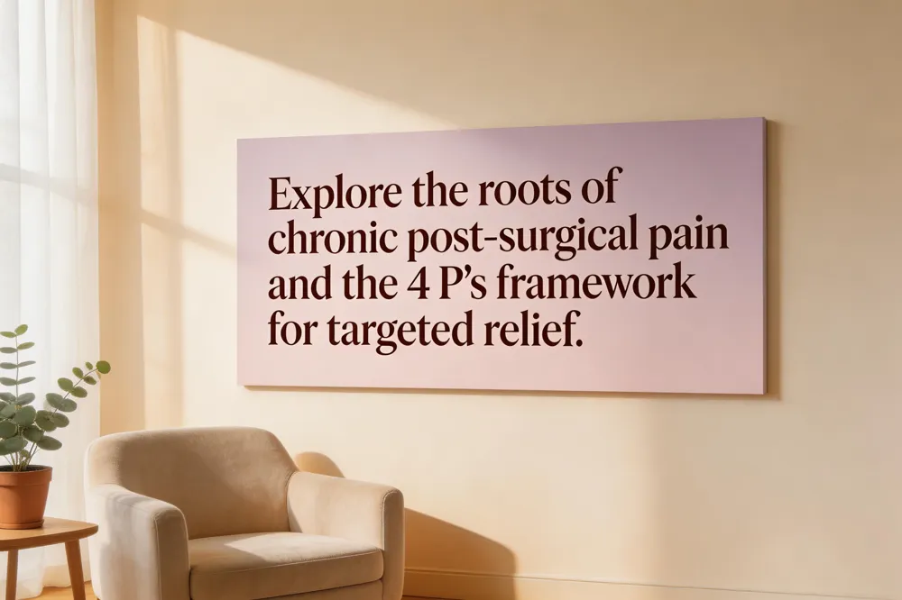 Explore the roots of chronic post‑surgical pain and the 4 P’s framework for targeted relief.