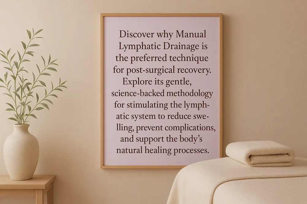 Discover why Manual Lymphatic Drainage is the preferred technique for post-surgical recovery. Explore its gentle, science-backed methodology for stimulating the lymphatic system to reduce swelling, prevent complications, and support the body's natural healing processes.