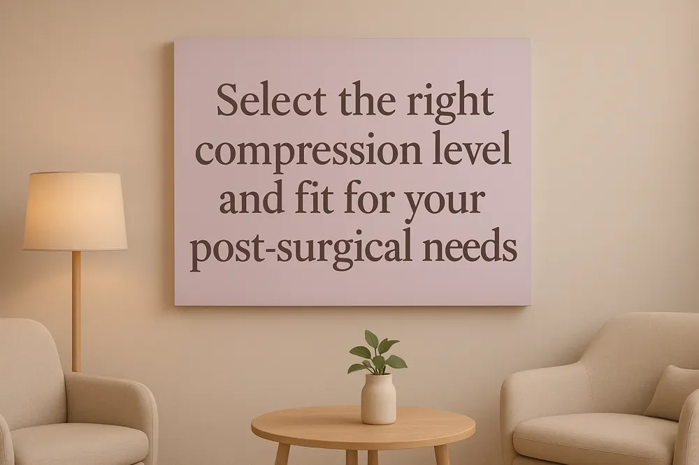Select the right compression level and fit for your post-surgical needs