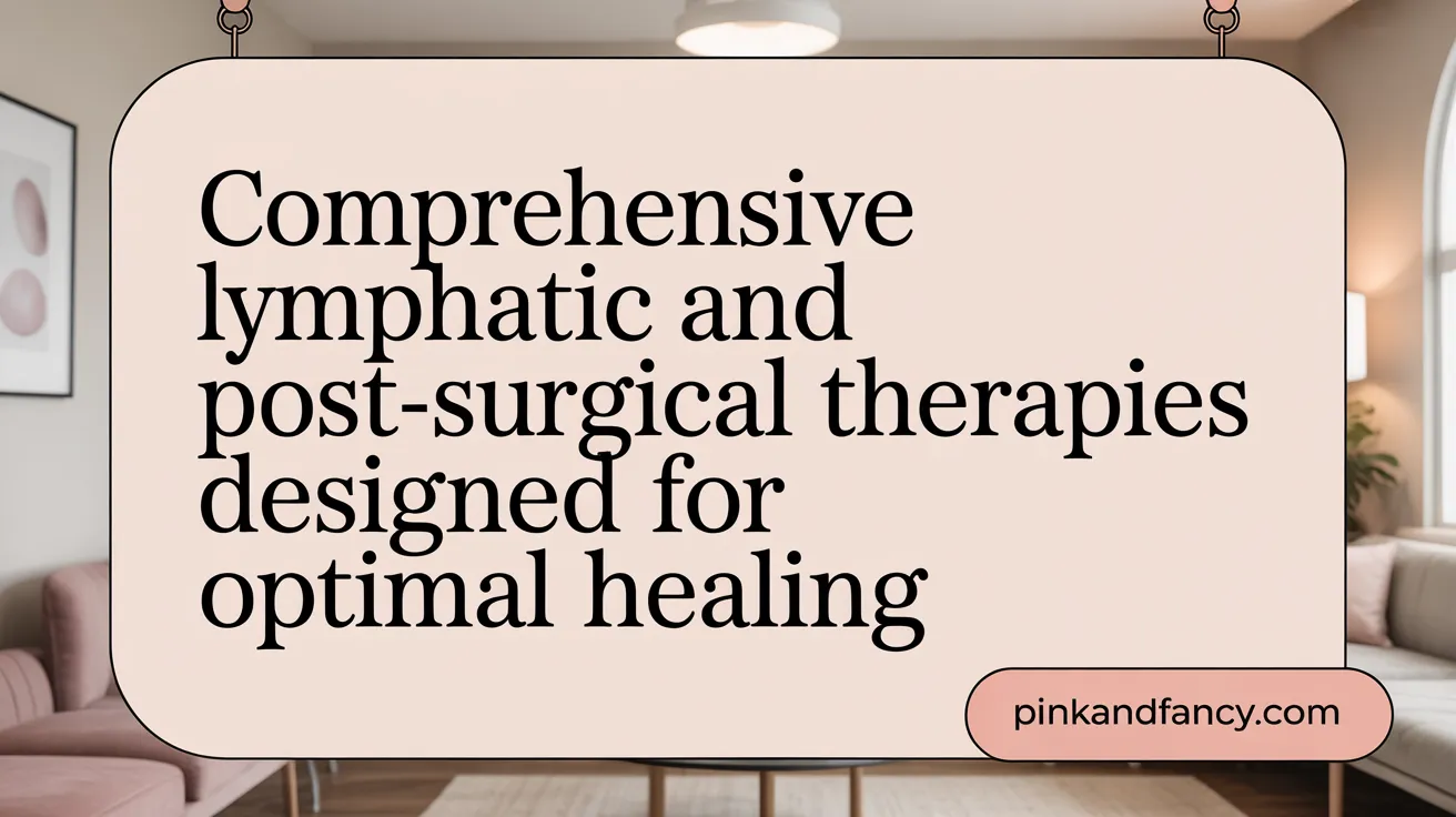 Comprehensive Lymphatic and Post-Surgical Therapies Designed for Optimal Healing