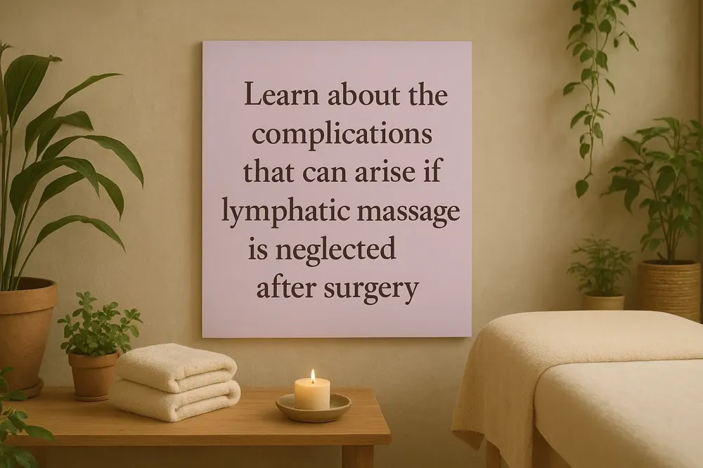 Learn about the complications that can arise if lymphatic massage is neglected after surgery.