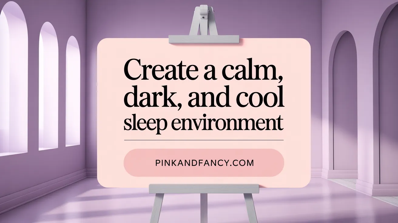 Create a Calm, Dark, and Cool Sleep Environment