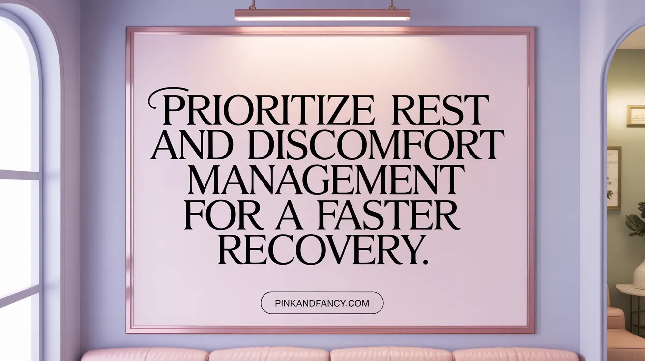 Prioritize Rest and Discomfort Management for a Faster Recovery