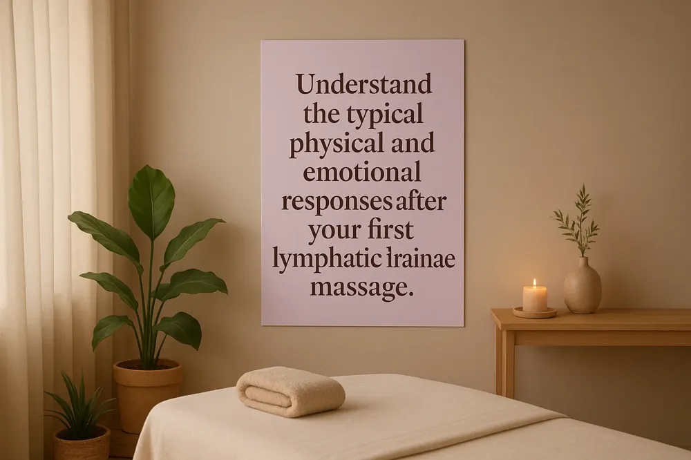 Understand the typical physical and emotional responses after your first lymphatic drainage massage.