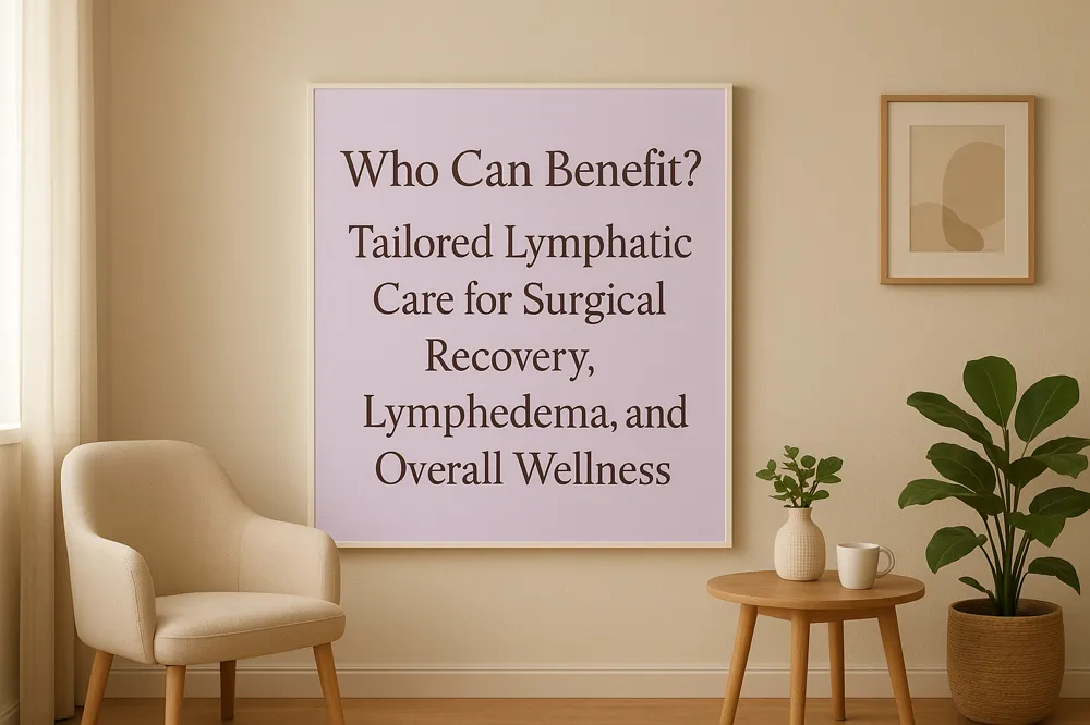 Who Can Benefit? Tailored Lymphatic Care for Surgical Recovery, Lymphedema, and Overall Wellness