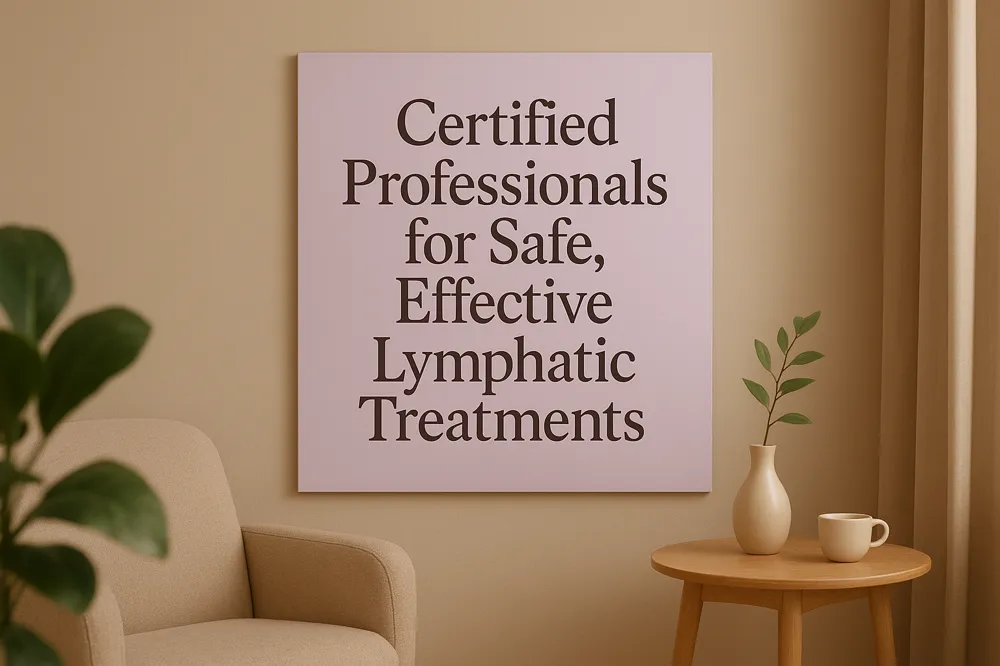 Certified Professionals for Safe, Effective Lymphatic Treatments