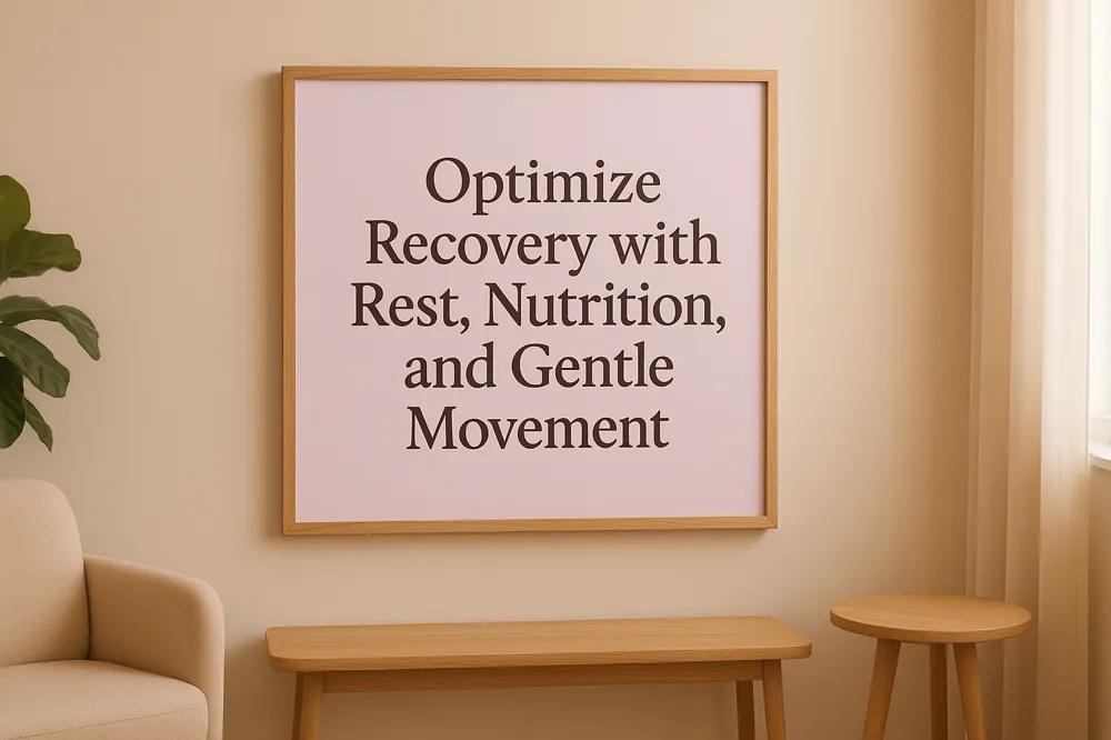 Optimize Recovery with Rest, Nutrition, and Gentle Movement