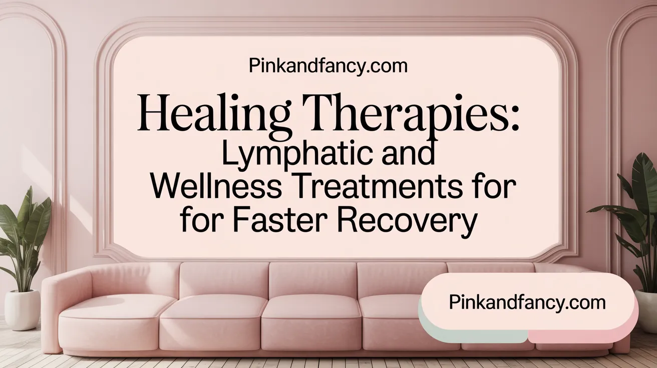 Healing Therapies: Lymphatic and Wellness Treatments for Faster Recovery