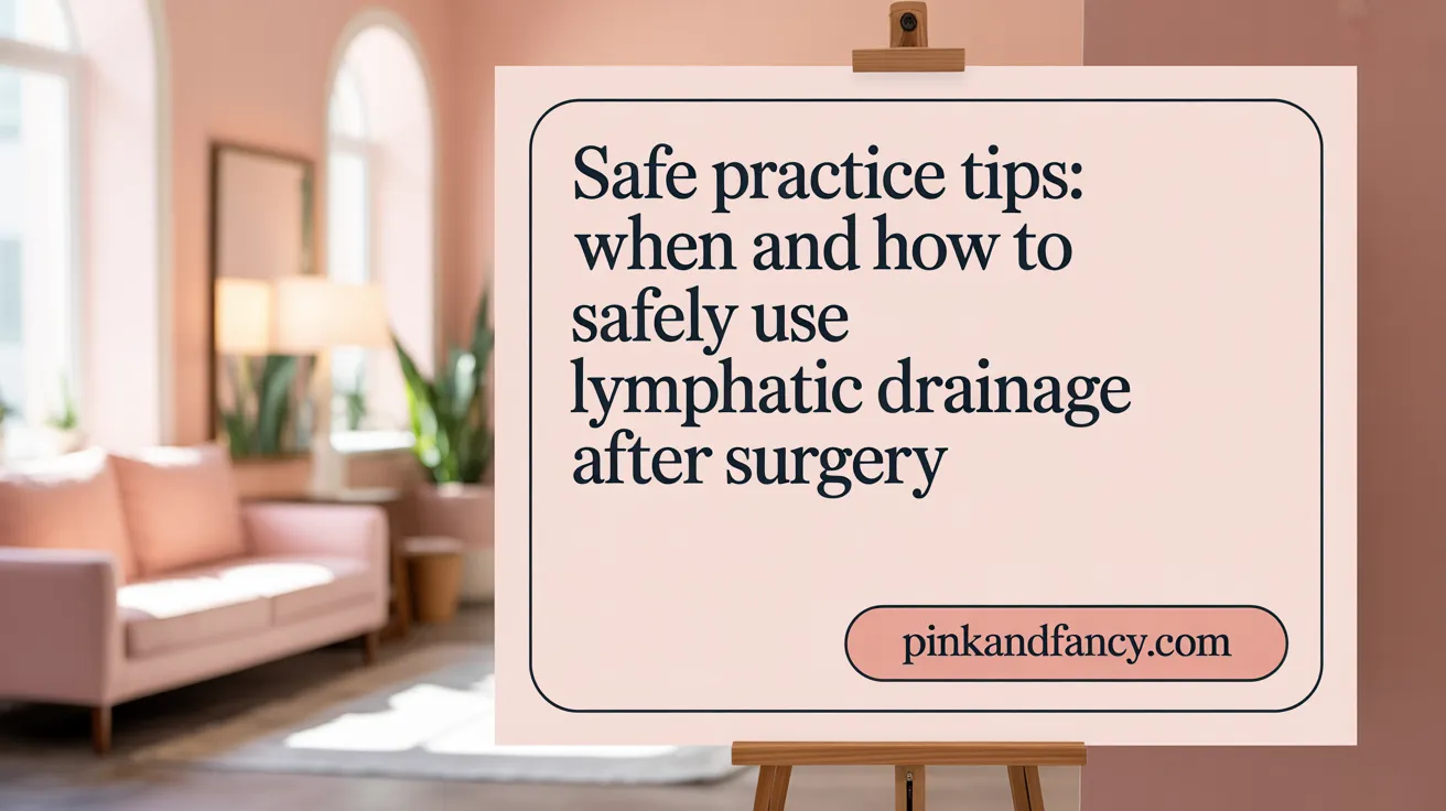 Safe Practice Tips: When and How to Safely Use Lymphatic Drainage After Surgery