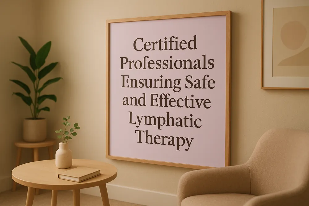 Certified Professionals Ensuring Safe and Effective Lymphatic Therapy