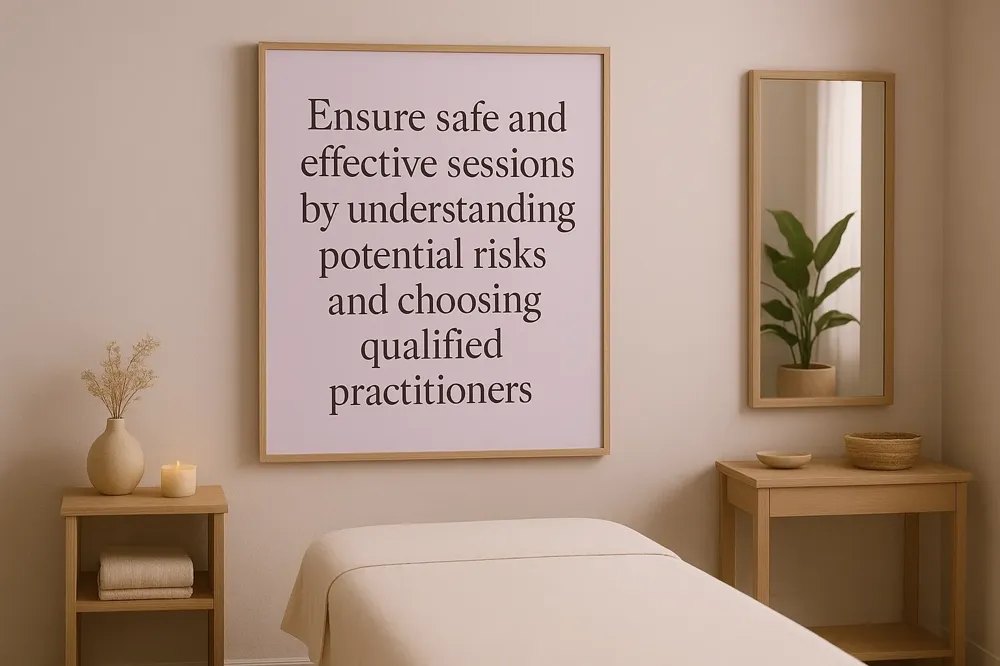 Ensure safe and effective sessions by understanding potential risks and choosing qualified practitioners