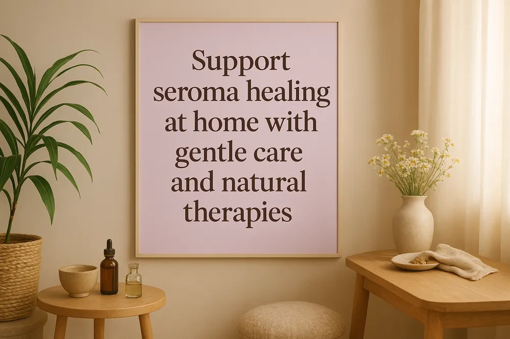 Support seroma healing at home with gentle care and natural therapies