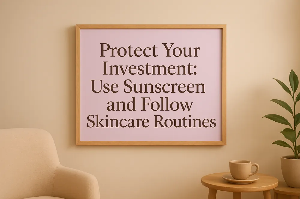 Protect Your Investment: Use Sunscreen and Follow Skincare Routines