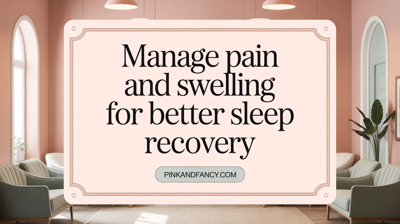 Manage Pain and Swelling for Better Sleep Recovery