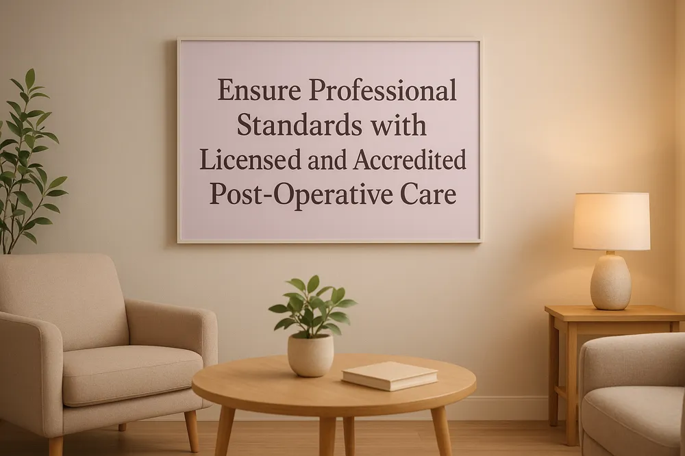 Ensure Professional Standards with Licensed and Accredited Post-Operative Care
