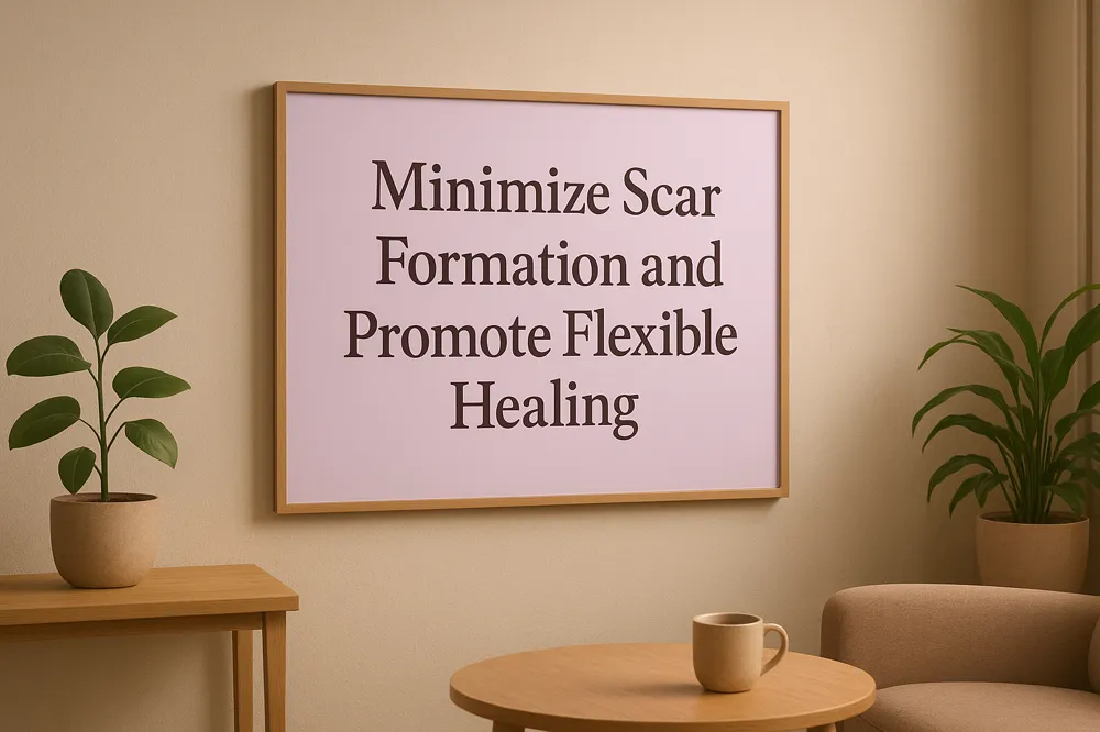 Minimize Scar Formation and Promote Flexible Healing