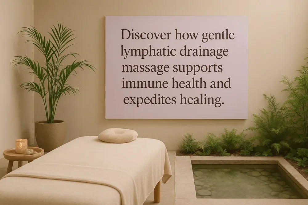 Discover how gentle lymphatic drainage massage supports immune health and expedites healing.