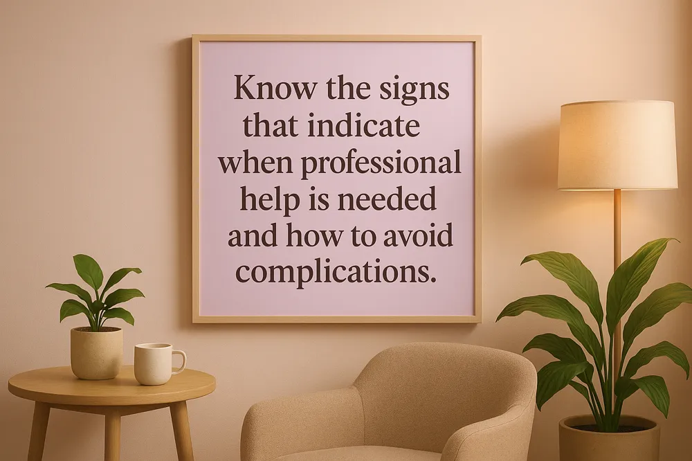 Know the signs that indicate when professional help is needed and how to avoid complications.