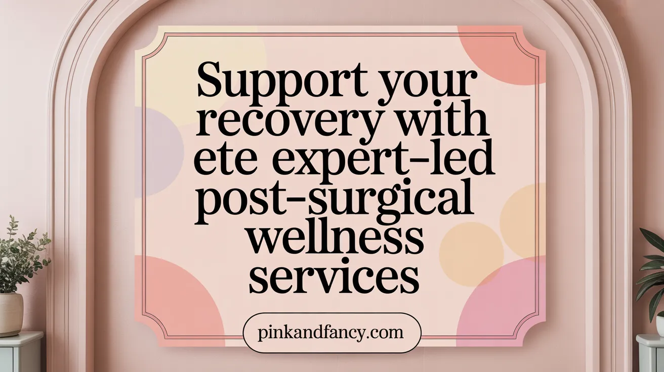 Support Your Recovery with Expert-Led Post-Surgical Wellness Services