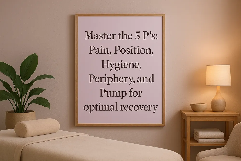 Master the 5 P's: Pain, Position, Hygiene, Periphery, and Pump for optimal recovery