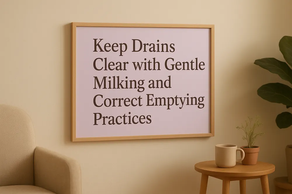 Keep Drains Clear with Gentle Milking and Correct Emptying Practices