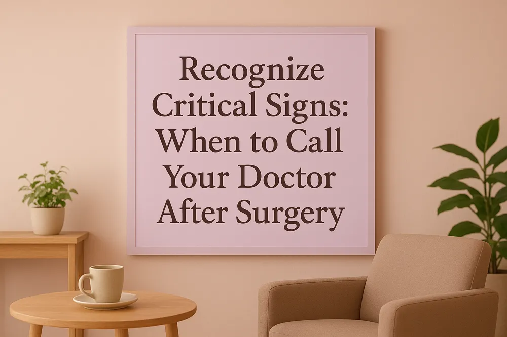 Recognize Critical Signs: When to Call Your Doctor After Surgery