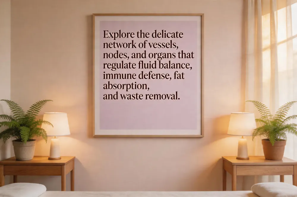 Explore the delicate network of vessels, nodes, and organs that regulate fluid balance, immune defense, fat absorption, and waste removal.