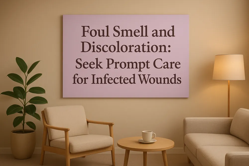 Foul Smell and Discoloration: Seek Prompt Care for Infected Wounds